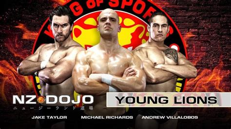 NJPW signs NZ Dojo Young Lions Michael Richards, Andrew Villalobos & Jake Taylor to Young Lion ...