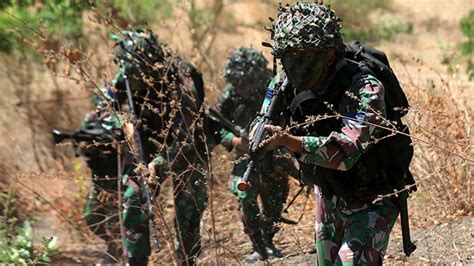 Operasi Darat Dalam Latihan Gabungan Tni Di Karang Tekok Situbondo