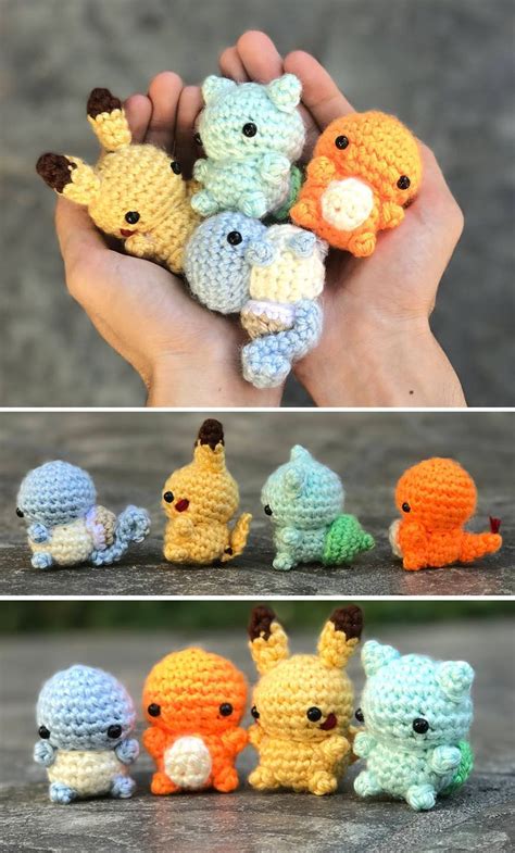 Crochet Pokemon Amigurumi Padrões De Animais De Crochê Pokemon