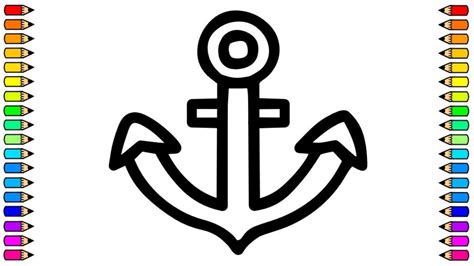 How To Draw An Anchor Drawing Of Anchor Step By Step Drawings For