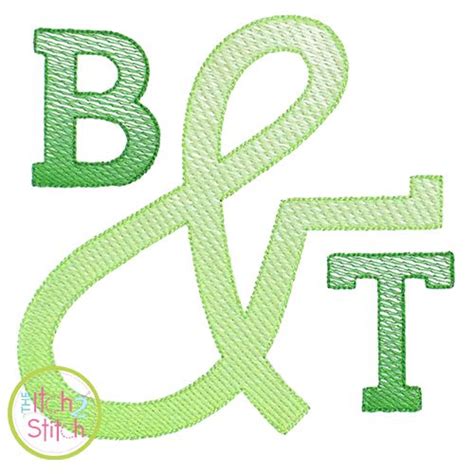 Ampersand For Stacked Serif Sketch Machine Embroidery Designs By Juju