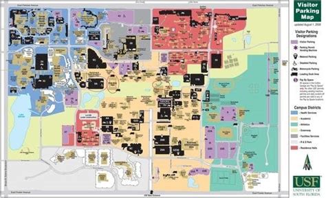 University Of South Florida Campus Map United States Map