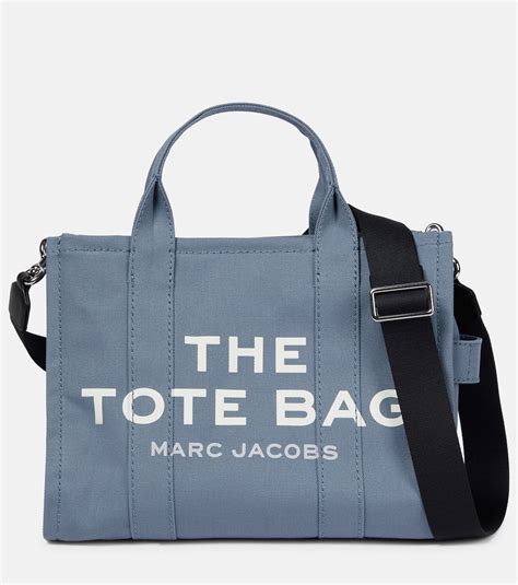 The Medium Canvas Tote Bag In Blue Marc Jacobs Mytheresa