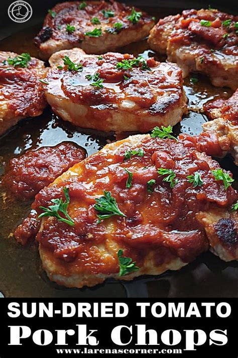 Sun Dried Tomato Pork Chops Recipe With Tangy Tomato Sauce