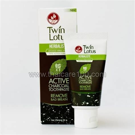 Известная зубная паста с углем Twin Lotus Active Charcoal Toothpaste ...