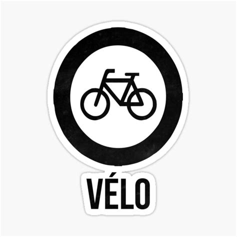 VÉlo Sticker For Sale By Lifesince1987 Redbubble