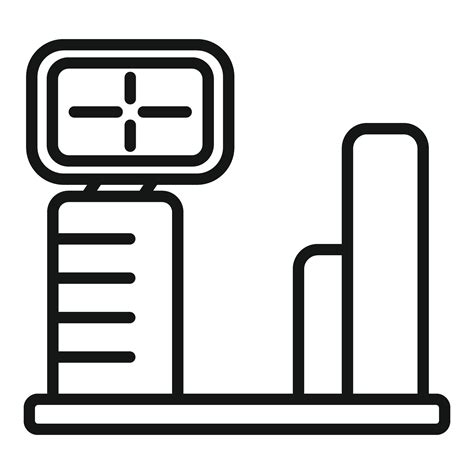 Fluorography Equipment Icon Outline Vector Anatomy Body