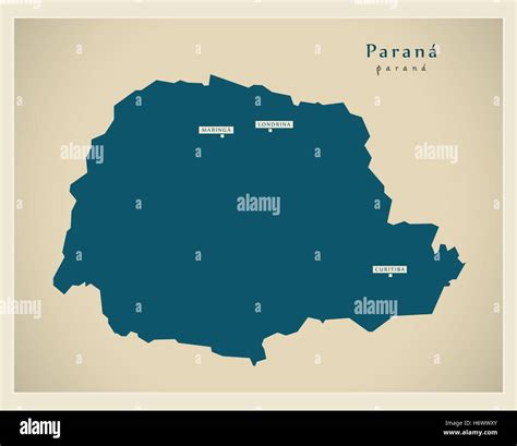 Parana Map Vector Stock Photos And Parana Map Vector Stock Images Alamy