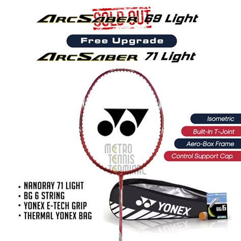 Jual Yonex Arcsaber Light Bundle Paket Raket Badminton Shopee