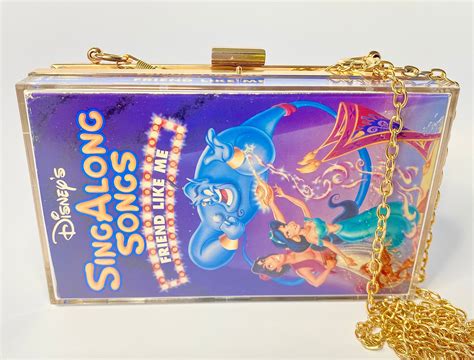 Disneys Singalong Songs friend Like Me 90s VHS Acrylic Clutch Movie ...