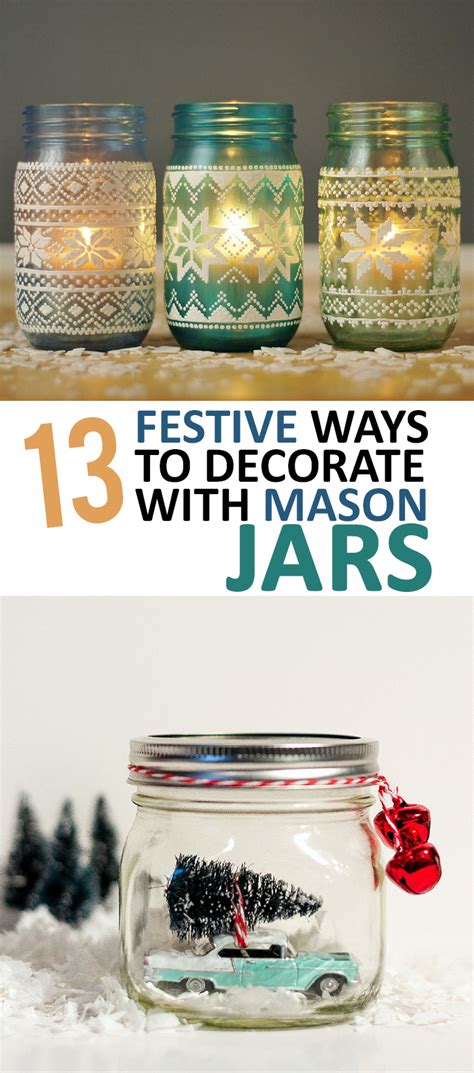 Festive Ways To Decorate With Mason Jars Sunlit Spaces Diy Home