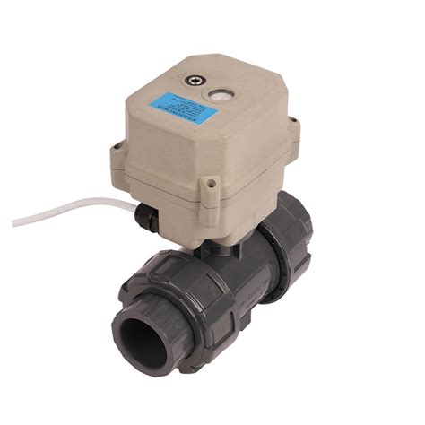 Upvc Cpvc Dn Bsp Npt Way Motorized Ball Valve V V