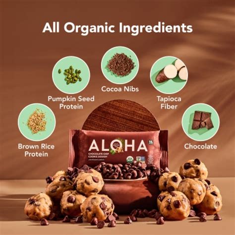 Aloha Chocolate Chip Cookie Dough Plant Based Protein Bar Ct Kroger