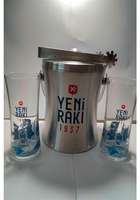 İstiklal Serisi Rakı Bardağı 6 Adet Ve Buz Kovası 1937 Fiyatları ve