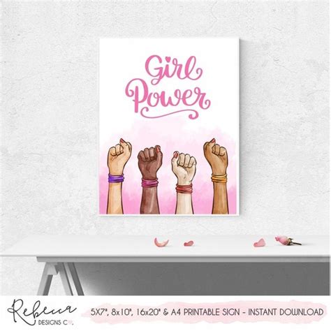 Feminist Poster Girl Power Print Women Illustration Girl Power - Etsy