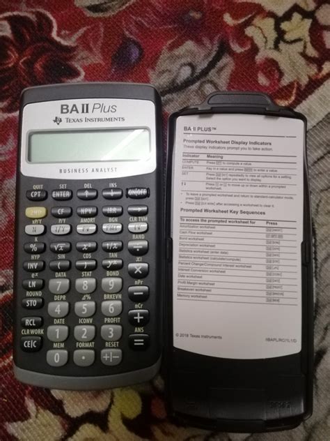 Texas Instrument Ba Ii Plus Financial Calculator Hobbies Toys