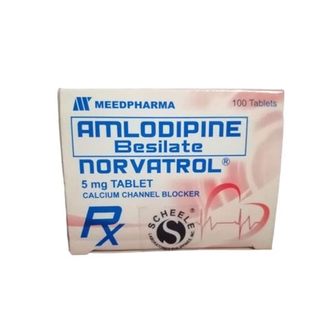 Norvatrol Amlodipine 5mg 1 Box X 100 Tabs Price In The Philippines