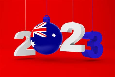 Premium Photo | 2023 Year and Australia Ornament