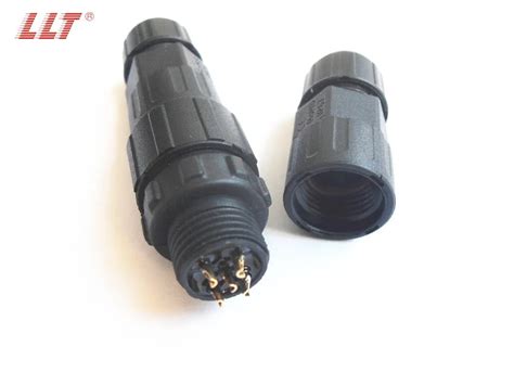 LLT M16 Male Female Ip68 Marine Waterproof Connectors With 2 3 4 5 6 7