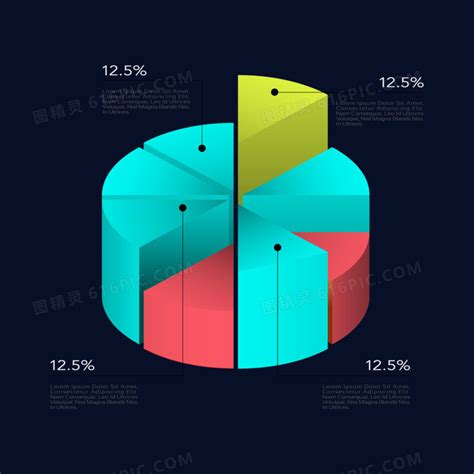 彩色圆环占比立体分类免抠矢量PPT元素图片免费下载 PNG素材 编号vr7iwjlxk 图精灵