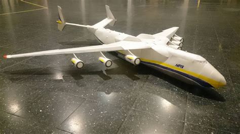 Rc Antonov 225 Mriya First Flight Indoor Youtube