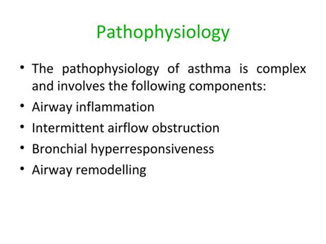 Pathophysiology Of Asthma