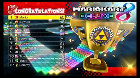 Mario Kart 8 Deluxe Walkthrough Triforce Cup 200cc 3 Stars