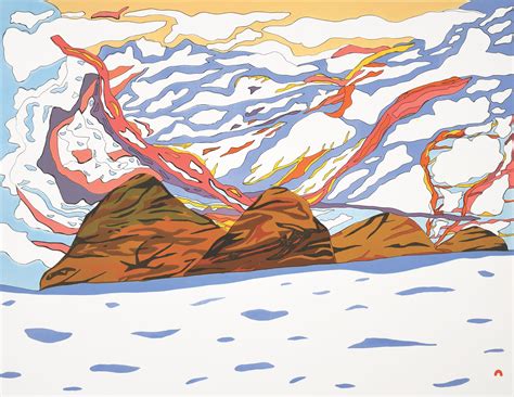 Sunlit Sky Cape Dorset Colorful Landscape Dorset