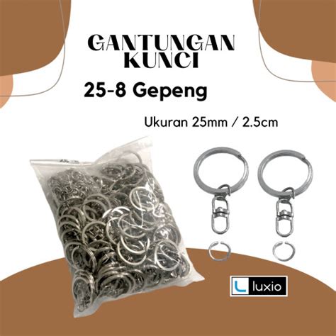 Jual Ring Gantungan Kunci Gepeng 25 8 Nikel Tebal Luxio Ring 25 Mm