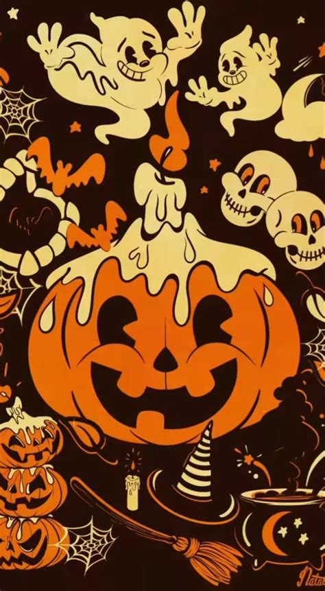 Pin By Brandi Lee On Wallpapers In 2024 Vintage Halloween Art