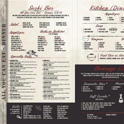 Sushi Masa Menu In Spring Texas Usa