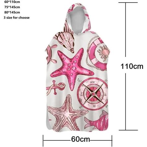 Serviettes Poncho De Plage S Chage Rapide Surf Poncho Robe De Bain