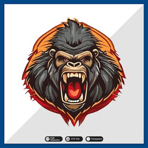 Premium Vector Colorful Gorilla Vector Tshirt Design