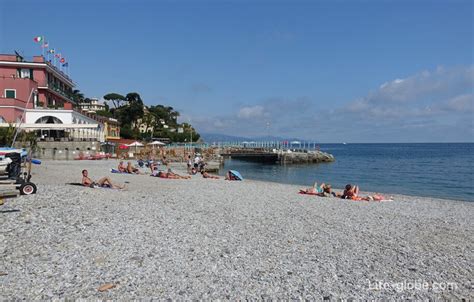 Beaches of Santa Margherita Ligure. Coast of Santa Margherita Ligure (port)