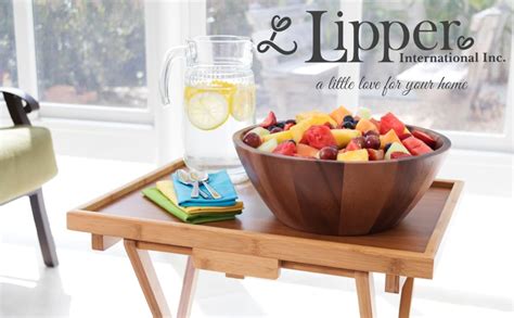 Lipper International Acacia Round Flair Food Bowl Amazon Ca Home