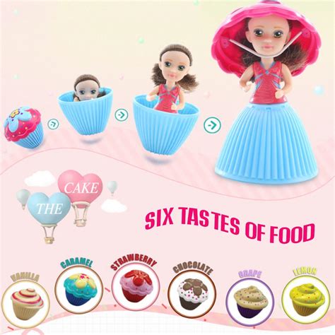 Hot Sale Cupcake Dolls With Sweet Cake Flavor Deformable 1pcs Doll Girl Cute Toy Birthday