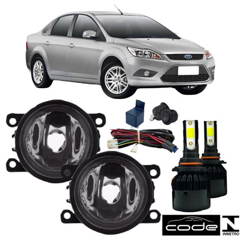 Kit Farol Neblina Ford Focus 2009 A 2013 E Super Led Submarino