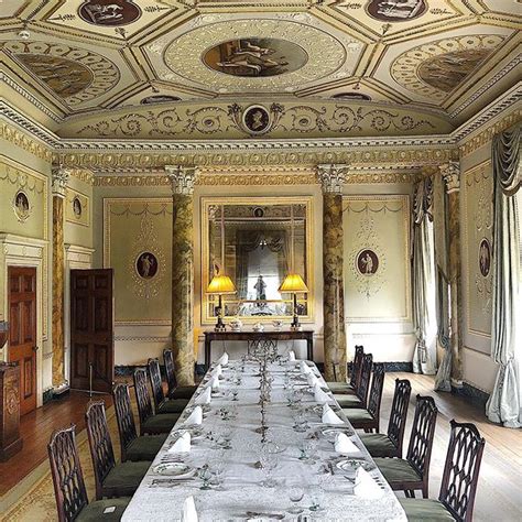 Dining Room - Basildon Park - Berkshire - England | Basildon, Stately home, Historical interior