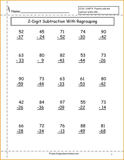 Second And Third Grade Worksheets