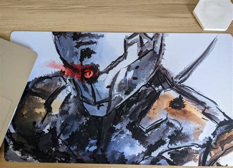 Gray Fox Tcg Rubber Mat Or Oversized Mouse Pad Metal Gear Solid Playmat