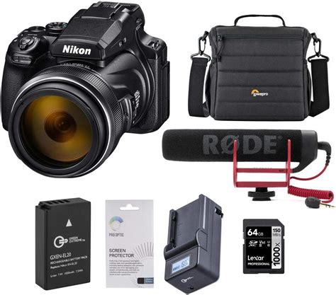 Amazon Nikon Coolpix P Digital Camera Bundle With Microphone