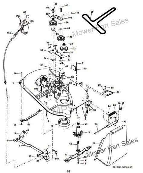 Craftsman Lt2000 Deck Parts Diagram