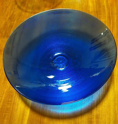 Cobalt Blue Glass Dishfruit Bowl Furniture And Home Living Kitchenware And Tableware Other