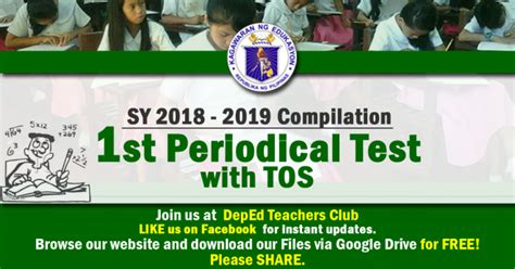 1st Periodical Test With Tos Compilation Sy 2018 2019