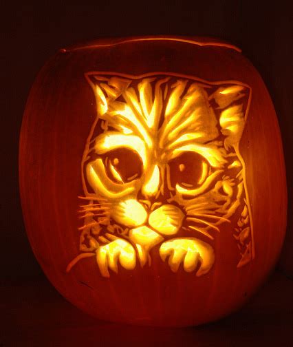 Kitty Cat Pumpkin Carving