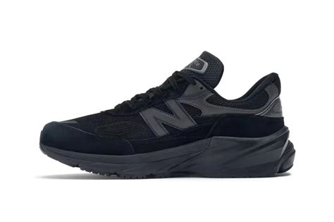 The New Balance 990v6 Appears In A Triple Black Colourway The Drop Date