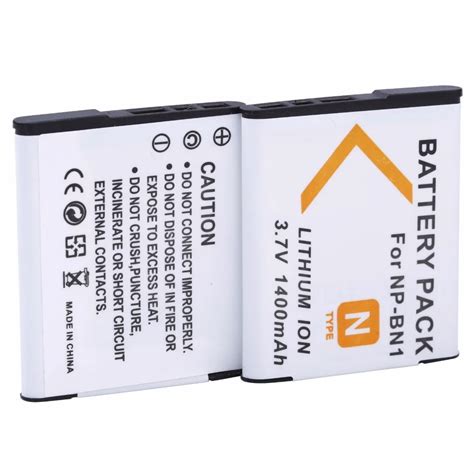 2Pcs PROBTY NP BN1 NPBN1 NP BN1 Battery For SONY CyberShot DSC TX9 T99