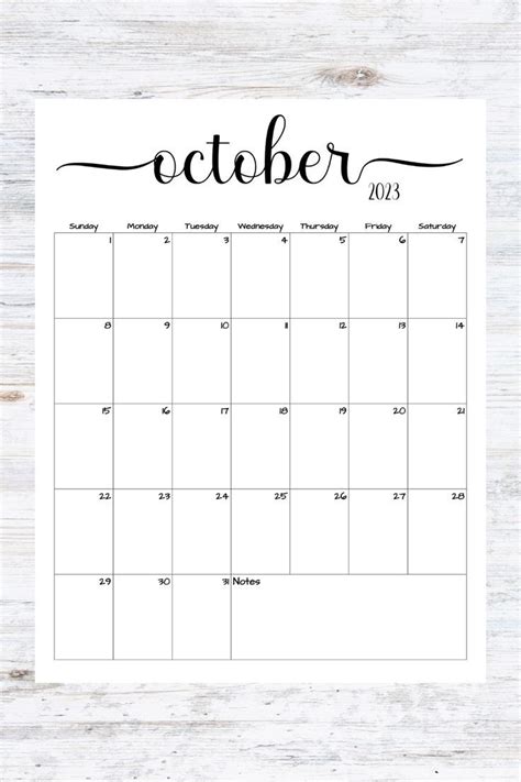 Fillableeditable October 2023 Calendar October 2023 Calendar Simple Script Calendar Instant