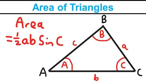 Area Of Triangles Trigonometric Ratios Year 1 Edexcel As And A Level Maths Youtube