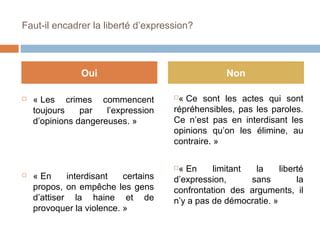 Introduction à la liberté d expression PPT